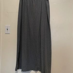 Grey long skirt